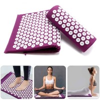  Acupressure massage mat with cushion MM-001 purple 